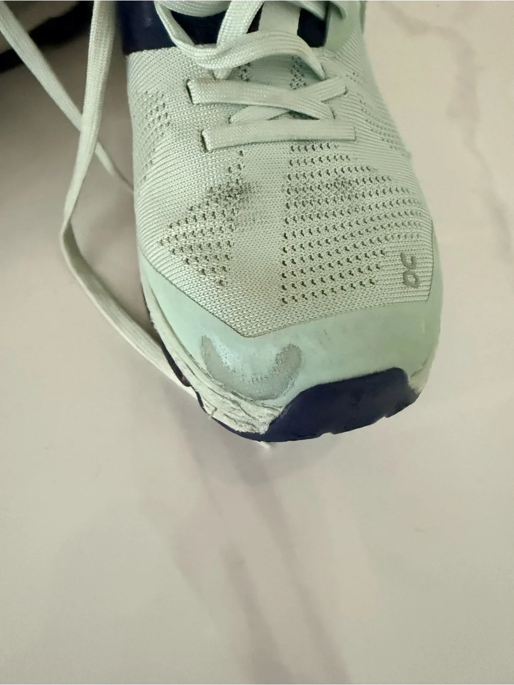 On Running Kids Sneakers in Black and Mint Green